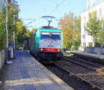 Die Cobra 2816 kommt aus Richtung Aachen-West mit gemischten Güterzug aus Antwerpen-Noord(B) nach Köln-Gremberg(D) und fährt durch Aachen-Schanz in Richtung