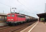 Am 24.Juni 2013 durchfuhr DBSR 139 557 mit einer Übergabe Guben in Richtung Cottbus.