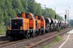 BBL 18 (214 027-5) und BBL 14 (214 025-9)  in Recklinghausen 25.7.2014