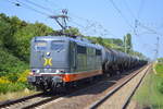 Hectorrail 162.004  Fitzcarraldo  (91 80 6151 057-7 D-HCTOR) mit Kesselwagenzug am 09.08.18 Bf. Berlin-Hohenschönhausen.