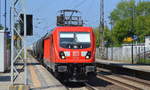 DB Cargo Deutschland AG mit  187 149  [NVR-Number: 91 80 6187 149-0 D-DB] und gemischtem Kesselwagenzug am 09.08.18 Bf. Berlin-Hohenschönhausen.