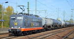 Hectorrail 162.009 (91 80 6 151 128-6 D-HCTOR) Name: Fassbinder mit Kesselwagenzug am 08.10.18 Bf.