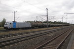 SETG 185 690-5 mit Kesselwagen Richtung Eisenach, am 30.09.2016 beim pausieren in Neudietendorf.