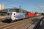 Am 25.08.2015 fuhr Lokomotion 185 662-4 mit dem Ekol-KLV (Trieste - Köln Eifeltor) durch München Heimeranplatz gen München Laim.