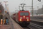 185 336-2 durchfährt Recklinghausen Hbf.