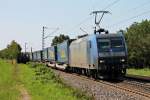 Am 01.08.2014 fuhr Crossrail 145-CL 203 mit einem LKW Walter KLV bei Kollmarsreute gen Schweiz.