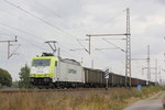 Captrain 185 581-6 mit einem Kohlezug in Dedensen Gümmer, am 30.09.2016.