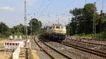 218 472-9 und 217 002-5 beide von DB kommen mit einem langen Schotterleerzug aus Stolberg-Gbf(Rheinland) nach Hannover und kammen aus Richtung Köln und  fuhren durch Eschweiler-Hbf in Richtung Stolberg(Rheinland-Gbf).
Aufgenommenvom Bahnsteig 1 in Eschweiler-Hbf.
Bei Sommerwetter am Nachmittag vom 6.7.2019.