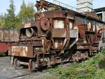 Ein Schlackenwagen auf dem Museumsgelände der Henrichshütte.