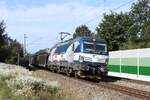 383 208-6 (ZSSK Cargo) mit einem Autotransportzug in Ostermünchen, 12.