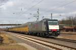 Am 3.Mrz 2013 war TXL 185 407 in Elze mit einem ARS-Altmann-Zug auf dem Weg Richtung Sden.