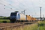 ATLD/XRAIL 145-CL 202 (145 098-0) am Abend des 02.06.2017, als sie einen  P&O -Containerzug nach Aachen West/Belgien bespannte.