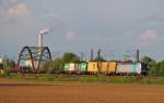 Am 12.Mai 2013 war RP 193 805 bei Burgstemmen mit einem mig ausgelasteten Containerzug auf dem Weg Richtung Sden.