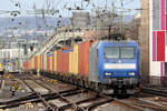 145-CL 203 durchfährt Koblenz Hbf. 25.2.2017