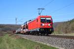 187 130 DB war mit einem Mischer bei Harrbach unterwegs am 06.04.2018  