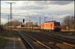 DBSR 189 057 mit einem gemischten Güterzug durch Leipzig-Thekla