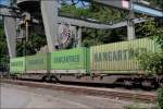 Hangartner verldt im DUSS-Terminal Hagen von der Strae auf die Schiene. (01.06.2008)
