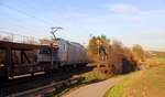Ein Blick auf einen Güterzug aus Belgien nach Aachen-West. 
Aufgenommen an der Gemmenicher-Rampe am Gemmenicher-Weg auf dem Montzenroute. 
Bei schönem Frühlingswetter am 14.2.2019. 