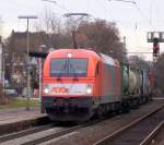 RTS 1216.901 (1216 901-9 A-RTS) mit dem TEC 43258 von Verona-Quadrante Europa (I) nach Kln Eifeltor, in Wiesbaden-Biebrich; 15.01.2008
