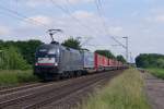 ES 64 U2-097 mit einem KLV Zug in Menden (Rheinland) am 02.06.2012