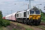 247 057-3 Eurocargorail in Diensten der RBH in Ratingen-Lintorf 18.5.2011