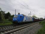 Alpha Trains 185 529-5 (185 529-5 D-LTE) mit dem DGS 93153 von Passau Hbf nach Emmerich, in Wiesbaden-Biebrich; 13.05.2010