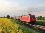 Am 15.Mai 2013 war RHC 145 CL 015 bei Banteln mit einem Kesselwagenzug auf dem Weg Richtung Sden.