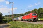 193 315 DB mit einem KLV-Zug bei Kreiensen am 14.07.2018