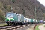 WECO 1193 901 bei Stolzenfels/Koblenz auf der linken Rheinseite 14.3.2024