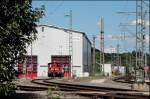 Sonntagsruhe vor der Werkstatt im Rangierbahnhof Hagen-Vorhalle. (01.06.2008)