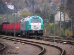 Eine Vossloh Euro 4000 der Angel Trains Cargo (ATC) am 29.10.2008 in Saarbrcken.