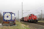 261 060 mit EK 54883  Halle-Leuchtturm - Halle-Ammendorf - Großkorbetha am 2. März 2016.
Aufgenommen zwischen Merseburg und Leuna Werke Nord.