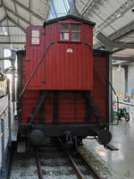 Dieser Mitte August 2020 im Verkehrszentrum des Deutsches Museums München ausgestellte gedeckte Güterwagen  13 685  der Bauart Magdeburg stammt aus dem Jahr 1905. [Genehmigung liegt vor]