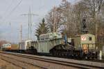 Trafotransport gezogen von ECR 247 029 am 1.3.14 in Ratingen-Lintorf.