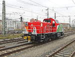 Hybridlokomotive 1 002 005 im Bahnhofbereich von Nürnberg am 30. November 2019