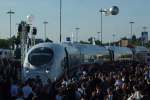 Der Velaro D auf der Innotrans 2010 kurz nach der offiziellen Weltpremiere am 22.9.2010.