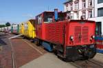 Lok  Aurich  im Bahnhof von Borkum 10.8.2012