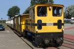 Lok  Emden  bei der Einfahrt in den Hafen Bahnhof auf Borkum 14.8.2012