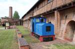 29.5.2013 Feldbahn-Lok an der Ziegelei in Alt-Glietzen.