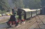 Eurovapor,T3 Nr.30(Borsig 1904)mit einem Zug in den 1980er Jahren in Kandern(Archiv P.Walter)
