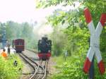 Lok Luise der Berliner Parkeisenbahn am 9.6.2007 im Bahnhof Wuhlheide