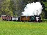 FGF - Personenzug mit der Dampflok Nr.1 (Henschel Preller) unterwegs am 01.05.2008