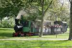 Die B'Bn4vt Mallet-Lokomotive FFM 13 auf ihrem Rckweg kurz vor der Einfahrt in das Rebstock Gelnde - FFM Modellbautag 04.05.2008 - Weitere Fotos siehe auch auf http://www.schmalspuralbum.de/