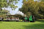 Herbstfahrtag beim Frankfurter Feldbahnmuseum am 28.09.2014, hier mit FFM Lok Nummer 1  BESIGHEIM .