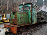 Die SCHÖMA Gas L025 im Gruben- und Feldbahnmuseum Zeche Theresia. (Witten, April 2018)