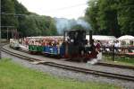 Als Gastlok vom Eisenbahnmuseum Rittersgrn nahm Leo70 an der Lokparade teil.Aufgenommen am 23.08.09.