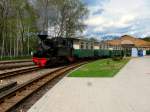 Waldeisenbahn Muskau, Personenzug mit Dampfbetrieb, Mai 2006