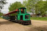 Feldbahnromantik auf 500 mm Spurweite beim 1. Märkischen Feldbahnfest am 10.05.2015 im Ziegeleipark Mildenberg.