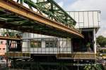 Die neue Wuppertaler Schwebebahnwagenhalle am 29.06.2014 in Wuppertal Oberbarmen. Am 03. bis 06. April 2014 feierten die WSW den offiziellen Abschluss des Schwebebahnausbaus.