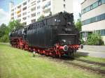 01 1066 der UEF bei der Einfahrt in den Bahnpark Augsburg am 26.07.2009